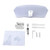 Qiilu Motorcycle Windscreen Universal Smoked Adjustable Motorcycle Windshield Wind Deflector