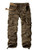 Womens Cotton Casual Military Army Cargo Combat Work Pants with 8 Pocket Brown US 4