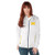 NCAA Michigan Wolverines Womens Spring Training Light Weight Full Zip Jacket  Large  White