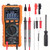 Neoteck True RMS 9999 Counts Digital Multimeter  Large Backlit EBTN LCD  Manual and Auto Ranging Integrated Design - Orange