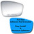 Mirror Glass - Full Size Adhesive Pad for Volkswagen Jetta  Beetle  Passat Passenger Side Replacement - 2 Options Offered Check Shape