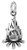 Raposa Elegance Sterling Silver Camp Fire Charm -Approximately 19-5 mm x 9 mm-