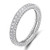 925 Sterling Silver Rings Cubic Zirconia Eternity Engagement Wedding Band Width 3MM Size 8