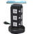 SUPERDANNY Surge Protector Tower with 10W Wireless Charger  Spin Power Strip 13A Vertical Charging Station with 10 AC Outlets-4 USB Slots and 6-5ft Ex