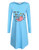 Arshiner Girls Cotton Nightgowns Long Sleeve Pajamas Whale Nightdress Baby Blue Size 5-6 Arshiner Girls Cotton Nightgowns Long Sleeve Pajamas Whale Nightdress Baby Blue Size 5-6
