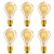 Vintage Edison Bulbs, Dimmable A19 Incandescent Bulb, 60W Squirrel Cage Filament Warm White Bulb, Antique Round Light Bulb E26 Bulb Brass Base 6 Pack Upidlighting