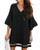 EQUICK Women Casual Dress Summer Tunic V Neck Loose Flowy Swing Shift Fall Blouses Mini Dresses U220SLYQQ-black-L EQUICK Women Casual Dress Summer Tunic V Neck Loose Flowy Swing Shift Fall Blouses Mini Dresses U220SLYQQ-black-L