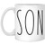 Son Mug - Son Rae Dunn Style Coffee Cup - Rae Dunn Inspired - Mothers Day-Fathers Day - Family Coffee Mug For Birthday Present For The Best Son Ever