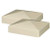 2-Pack Tan-Almond PVC Vinyl 4 inch x 4 inch External Pyramid Post Cap