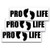 3x9 Pro Life Decal 3-Pack Bumper Sticker  Pro Life Bumper Sticker  Anti-Abortion Decal  100 Waterproof  Durable  9x3 Bumper Sticker