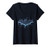 Womens DC Comics Batman Digital Classic Logo V-Neck T-Shirt