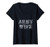 Womens Digital Camo  Proud Army Wife V-Neck T-Shirt