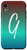 iPhone XR Letter G Blue to Red Gradient Phone Case Cute Teal Initial G Case