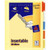 Avery Insertable Dividers, Buff Paper, 5 Multicolor Tabs, 1 Set (81000)