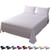 LBRO2M Bed Sheet Set Queen Size 16 Inches Deep Pocket 1800 Thread Count 100 Microfiber Sheet Bedding Super Soft Comfortable Hypoallergenic Breathable