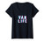 Womens Van Life Camper Van Glitch and Glitching Text Design V-Neck T-Shirt
