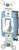 Leviton 1201-2W 15 Amp, 120/277 Volt, Toggle Single-Pole AC Quiet Switch, Extra Heavy Duty Grade, Self Grounding, White