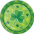 Creative Converting St. Patrick's Day Shamrock Plaid Dessert Plates 8 Count