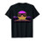 Retro 80s Digital Vaporwave - Synthwave Outrun Sunset Grid T-Shirt