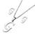TGLS A to Z Initial G Necklace Earrings Set Monogram Capital Alphabet Silver Plated Letter Necklace Stainless Steel Personalized Name Letter Pendant f