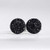 Mini 6mm Black Druzy on Surgical Steel - Stud Earrings - Hypoallergenic