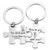 G-Ahora Winnie The Pooh and Piglet Puzzle Keychain Set of 2 Winnie The Pooh Jewelry Gift for BBF Best Friend -Spell Love KR-