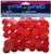 Darice 10176-30 Pom Poms .75" 45/Pkg-Red