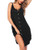 Ekouaer Sleepwear Sleeveless Nightgown Full Slip Sleep Dress Button Down Nightdress Lounge Dress Chemise for Women Black