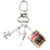 The Three Musketeers Alexandre Dumas Clay Mini Book Key Chain Bag Purse Backpack Clasp Clip Lock