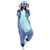 Unisex-Adult Animal Onesies Pajamas Halloween Costume Cosplay Funny Christmas Party Wear Daily Carton Outfit Blue L