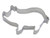 R&M Cookie Cutter, 3.75-Inch, Pig, Tinplated Steel