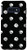 Galaxy S10e Polka Dot Pattern Black and White classic design Black Case