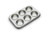 Fox Run 4934 Micro Muffin Pan, Tinplated Steel, 6 Cup