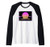 Retro 80s Digital Retrowave - Synthwave Outrun Sunset Grid Raglan Baseball Tee