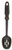 Norpro 1700 Grip-Ez Slotted Spoon Soft Rubber Handle, Black