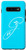 Galaxy S10- Letter G Flower Bright Blue Phone Case Blue Floral Initial G Case