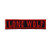 Lone Wolf Embroidered Patch Iron on-Sew on- Size 8 8 x 2 2 cm -3 5? x 0 9?-- b115-2