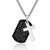 P- Blake Cross Dog Tags Necklace for Men Boys Stainless Steel Lords Prayer Christian Pendant with Chain