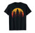 Retro Sun Minimalist Pine Tree Design - Graphic Tee Shirt T-Shirt