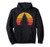 Solitary Pine Tree Sun - Vintage Retro Outdoor Graphic Pullover Hoodie