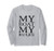 MY BOAT MY RULES -Vintage Black- Boat and Sail Long Sleeve T-Shirt