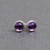 Tiny 3mm Amethyst Stud Earrings in Sterling Silver
