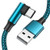 USB C Cable -2 Pack 6-6FT- 3A Fast Charging Type C Cable  90 Degree Durable Nylon Braided Cable Galaxy S10 Charger  USB A to USB C Data Sync Transfer