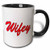 3dRose Two Tone Mug, Black, 11 oz
