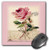 3dRose LLC 8 x 8 x 0.25 Inches Mouse Pad, French Vintage Rose/Lace (mp_60637_1)