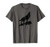 Howling Wolf Coyote Wild Mountain Wood Grain T-Shirt