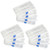 Qualsen 12 Pack Plastic Compartment Box with Adjustable Dividers Craft Tackle Organizer Storage Containers Box 15 Grid -Clear-