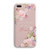 iPhone 8 Plus-iPhone 7 Plus Case Women Girls Pink Purple Flowers Floral Spring Rose Blooms Christian Bible Verses Inspirational Proverbs 35 Compatibl