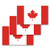 3x5 Canada Flag Sticker 3-Pack Made with Durable Waterproof Materials Canada Bumper Sticker Canadian Bumper Sticker Canadian Flag Bumper Sticker Maple