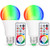 LED Light Bulbs  2 Pack Dimmable E26 LED Light Bulb  10W RGBW Color Changing Light Bulb with Remote Control  Decorative Lights  Mood Light Bulb  Great